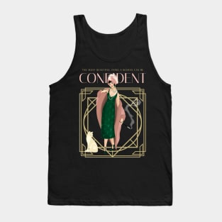 Art Deco Confident Woman Tank Top